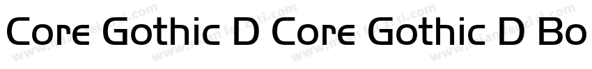 Core Gothic D Core Gothic D Bold字体转换